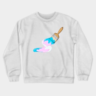 Paint Brush - Trans Pride Crewneck Sweatshirt